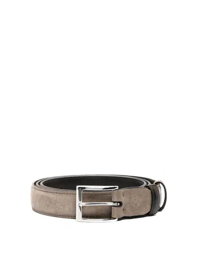 Hogan Adjustable Double Belt In Brown