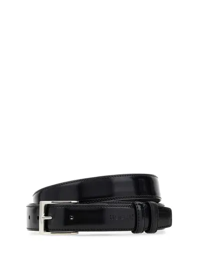 Hogan Black Leather Belt