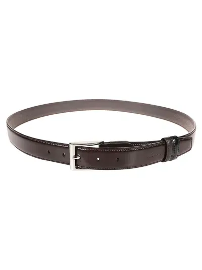 Hogan Double Adjustable Belt In Testa Moro/nero