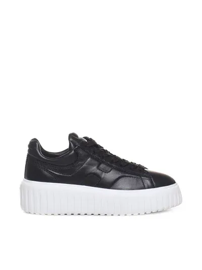 Hogan H-stripes Sneakers In Schwarz