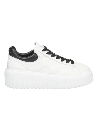 Hogan H-stripes Sneakers In White