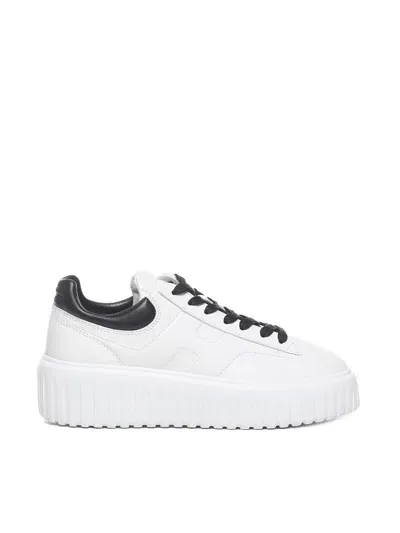 Hogan H-stripes Sneakers In White