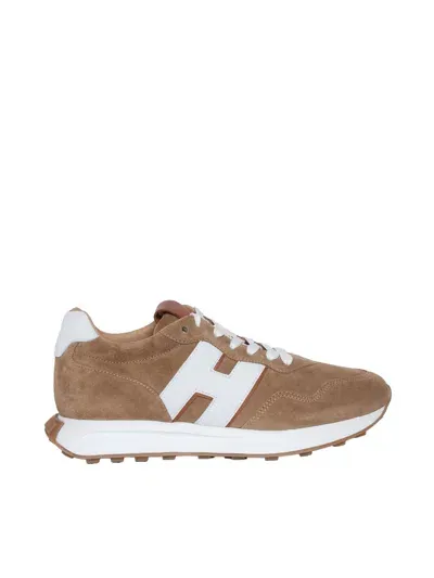 Hogan H601 Lace-up Sneakers With H Patch In Multi