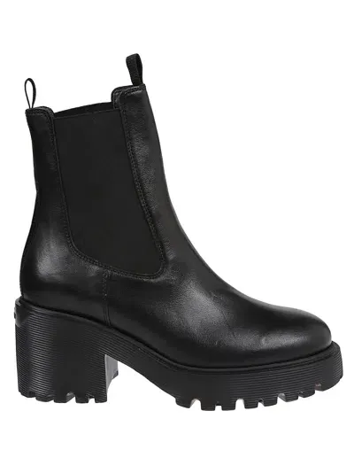 Hogan H649 Chelsea Ankle Boots In Black