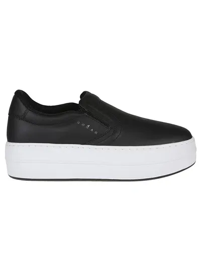 Hogan H670 Slip On Sneakers In Nero