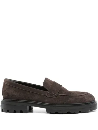 Hogan H673 Loafers In Brown