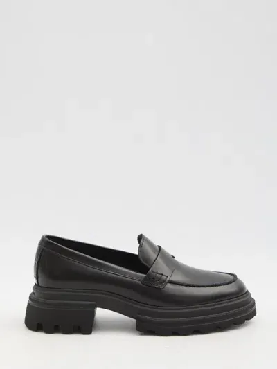 Hogan H674 Loafers In Black