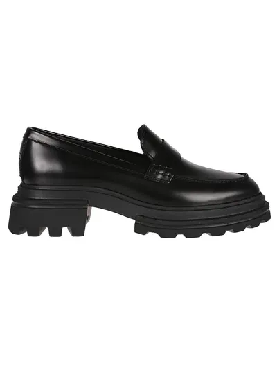 Hogan H674 Loafers In Black