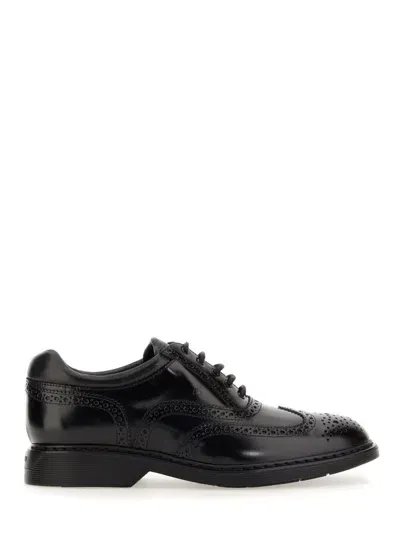 Hogan H576 Lace-up Shoes In Black