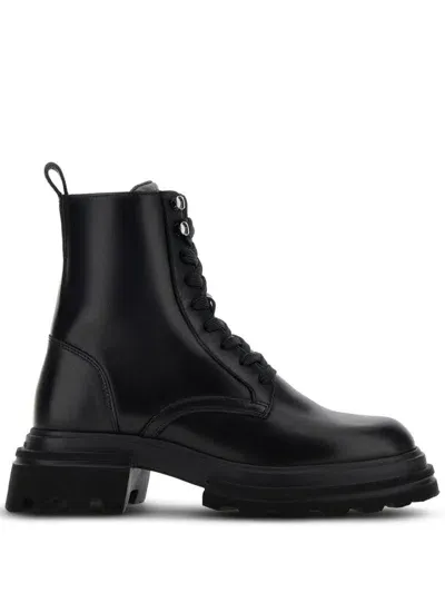 Hogan Ankle Boots In Black