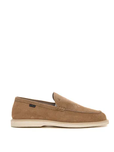 Hogan H633 Suede Loafers In Neutrals