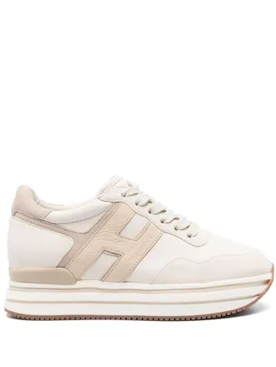 Hogan Midi H222 Sneakers In Weiss