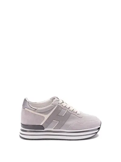 Hogan Midi Platform H483` Sneakers In Grau