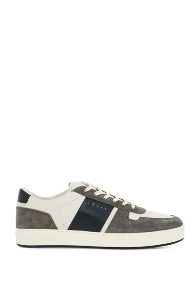 Hogan Smooth And Suede Leather H-tv Sneakers. In Gray