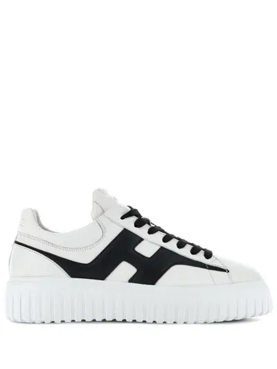 Hogan Sneakers H-stripes H Broken Shoes In White