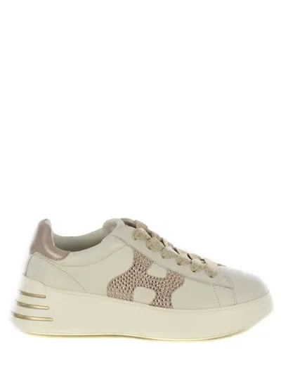 Hogan Sneakers  Rebel Made Of Leather In Beige