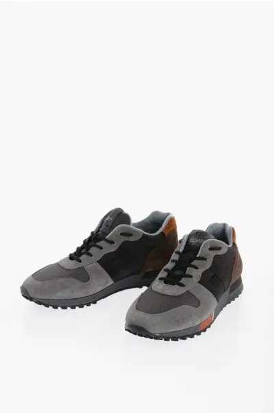 Hogan Suede Leather Low-top Sneakers In Multi