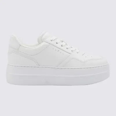 Hogan White Leather Sneakers