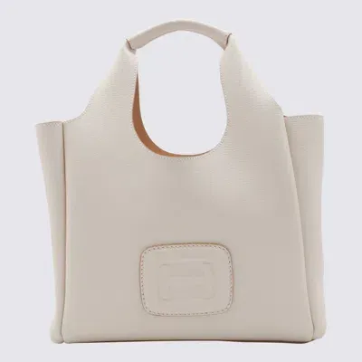 Hogan White Leather Tote