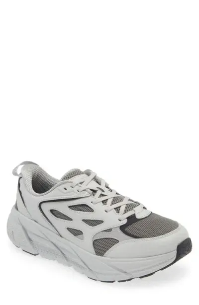 Hoka Clifton L Walking Sneaker In Stellar Grey/stardust