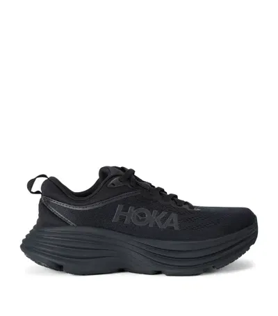 Hoka One One Bondi 8 Running Sneakers In Black