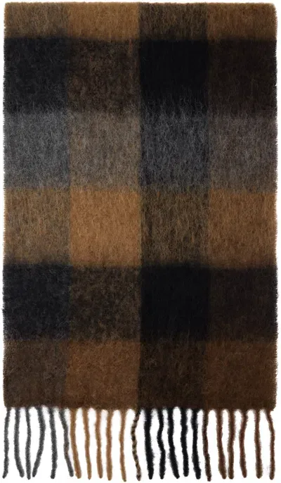 Holzweiler Brown Fresia Scarf In 1110 Brown Check