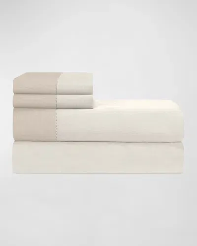 Home Treasures Celeste Cotton Sheet Set In Fawn