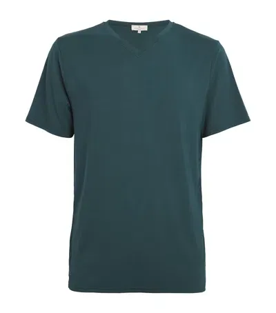 Homebody Lounge V-neck T-shirt In Green