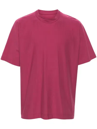 Homme Plisse Homme Plissé Issey Miyake Short-sleeve Cotton T-shirt In Pink