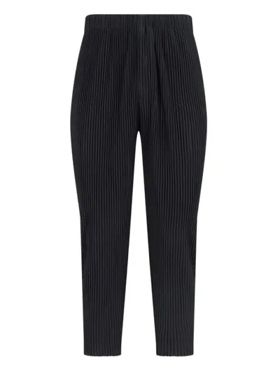 Homme Plisse Pleated Pants In Black  