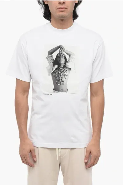 Honey Fucking Dijon Printed Willi Ninja 1989 Crew-neck T-shirt In White