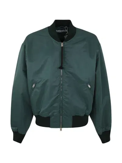 Honey Fucking Dijon Unisex Acne X Hfd Bomber Woven In Green