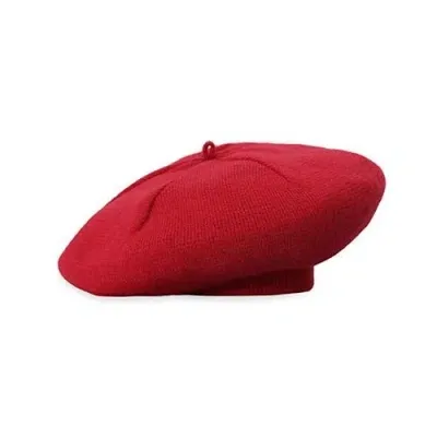 Hope & Henry Girls' Classic Sweater Beret, Kids In Red