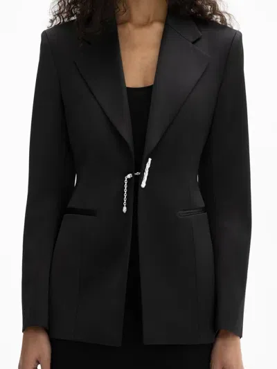 House Of Dagmar Chain Blazer In Black