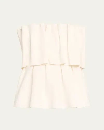 House Of Dagmar Sculpted Tube Top In White