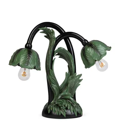 House Of Hackney Acanthus Lamp Stand In Green