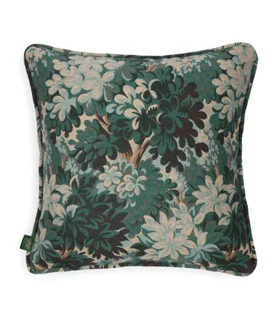 House Of Hackney Medium Jacquard Silva Cushion In Green