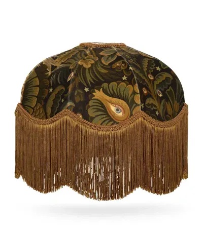 House Of Hackney Velvet Moon Garden Tilia Lampshade In Brown