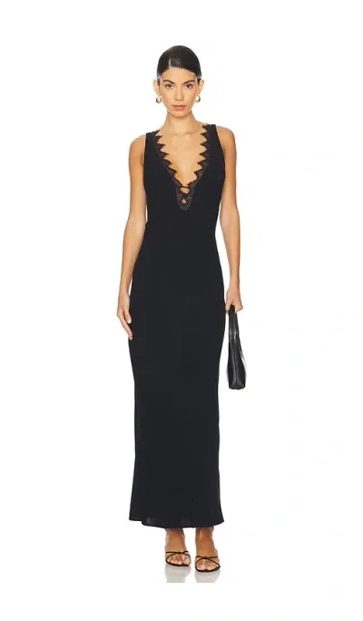 House Of Harlow 1960 Cleo Maxi Dress In 블랙