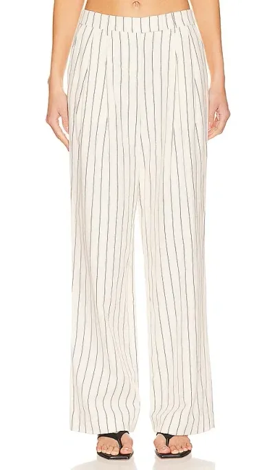 House Of Harlow 1960 X Revolve Celia Oversized Trouser In Cream & Indigo