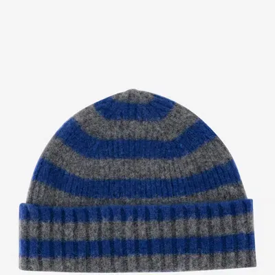 Howlin' Howlin Wool Beanie With Striped Pattern In Grey