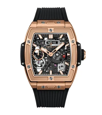 Hublot King Gold Spirit Of Big Bang Meca-10 Watch In Black