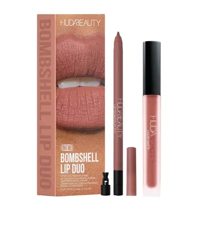 Huda Beauty Bombshell Lip Duo Gift Set In White