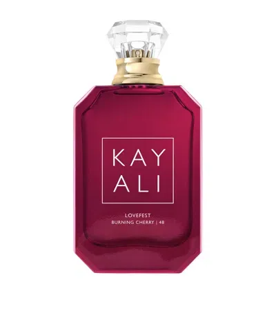 Huda Beauty Kayali Lovefest Burning Cherry 48 Eau De Parfum In White