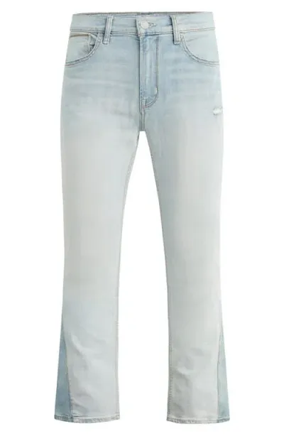 Hudson Jeans Walker Inset Kick Flare Jeans In Sunlight