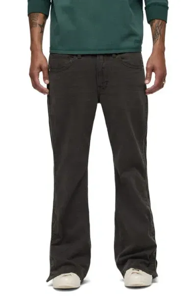 Hudson Jeans Walker Track Flared Jeans In Carbon