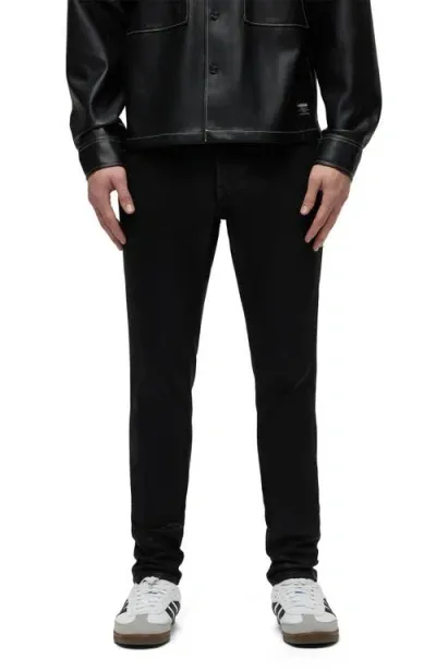 Hudson Jeans Zack Skinny Jeans In Black Wax