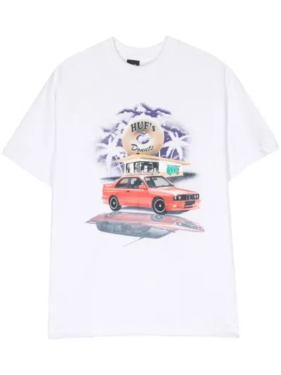 Huf Drive Thru T-shirt In White