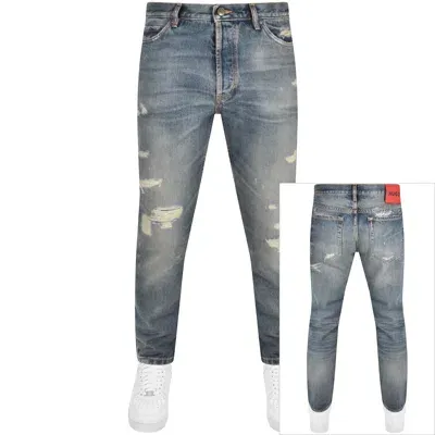 Hugo 634 Tapered Fit Jeans Light Wash Blue