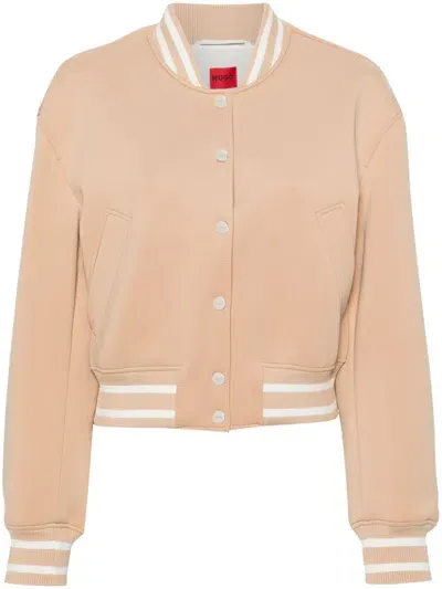 Hugo Arita Bomber Jacket In Neutrals